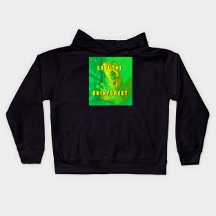 Save the Rainforest frog Kids Hoodie